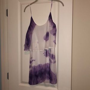 Tie dye purple dress